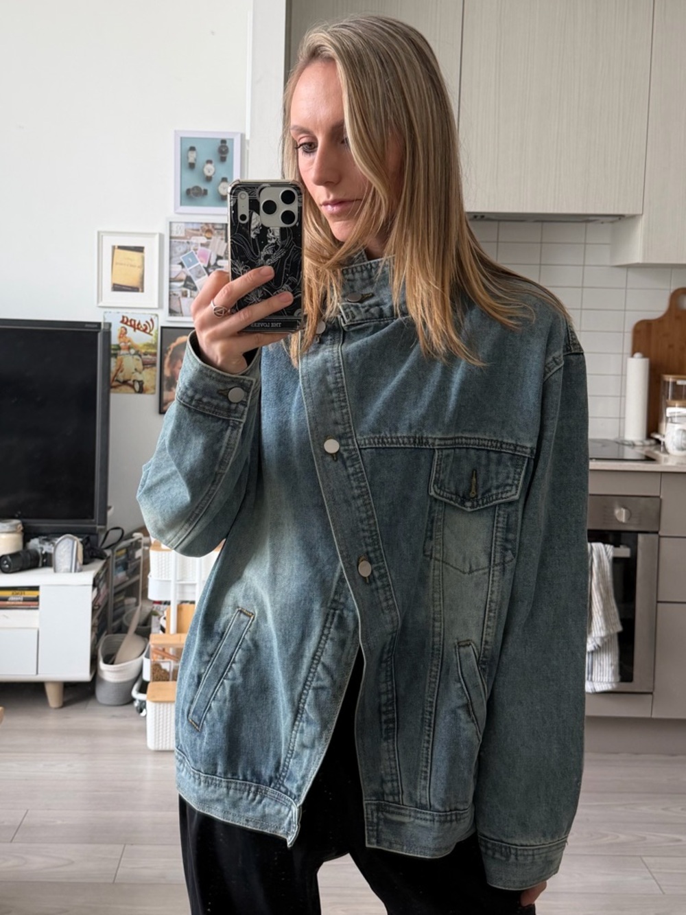 Asymmetrical oversized Denim Jacket - never worn